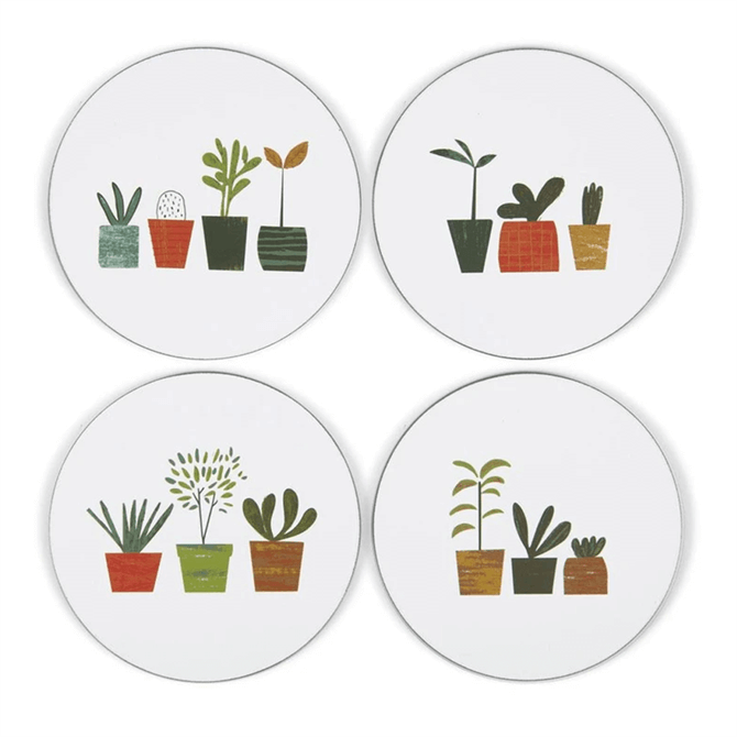 UStudio Little Plants Coasters Set Of 4